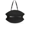 Shuffle Medium bag in calfskin leather and raffia Shuffle Medium bag in calfskin leather and raffia