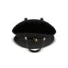 Shuffle Medium bag in calfskin leather and raffia Shuffle Medium bag in calfskin leather and raffia