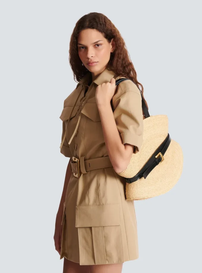 Shuffle Medium bag in raffia