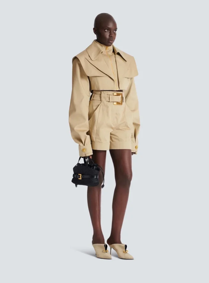 Shuffle Mini bag in calfskin and raffia Shuffle Mini bag in calfskin and raffia