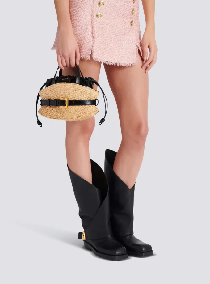 Shuffle Mini bag in raffia Shuffle Mini bag in raffia