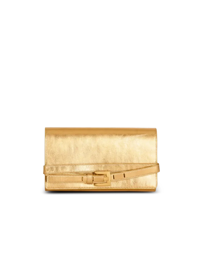 Shuffle wallet in lamé leather Shuffle wallet in lamé leather