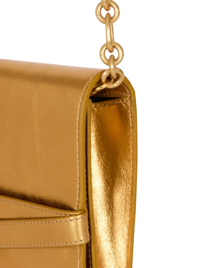 Shuffle wallet in lamé leather Shuffle wallet in lamé leather