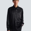 Silk shirt with crystals Silk shirt with crystals