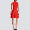Sleeveless crocodile-knit top Sleeveless crocodile-knit top