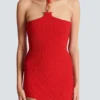 Sleeveless knit top with embellished detail Sleeveless knit top with embellished detail