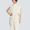 Sleeveless lambskin jumpsuit Sleeveless lambskin jumpsuit