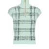 Sleeveless plaid tweed top Sleeveless plaid tweed top