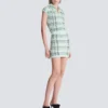 Sleeveless plaid tweed top Sleeveless plaid tweed top