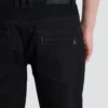 Slim-fit biker jeans in black denim