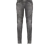 Slim-fit biker trousers in denim
