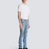 Slim-fit biker trousers in denim Slim-fit biker trousers in denim