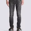 Slim-fit biker trousers in denim
