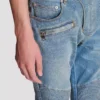 Slim-fit biker trousers in denim Slim-fit biker trousers in denim