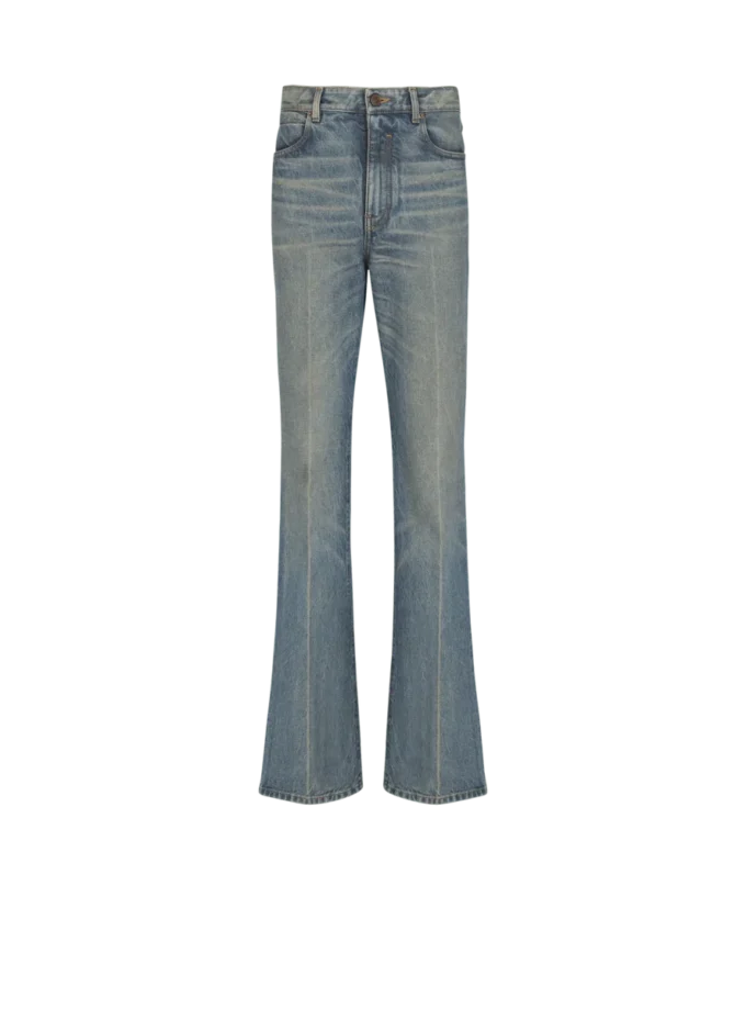 Slim straight-leg jeans in vintage denim Slim straight-leg jeans in vintage denim