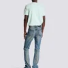Slim straight-leg jeans in vintage denim Slim straight-leg jeans in vintage denim