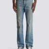 Slim straight-leg jeans in vintage denim Slim straight-leg jeans in vintage denim
