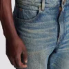 Slim straight-leg jeans in vintage denim Slim straight-leg jeans in vintage denim