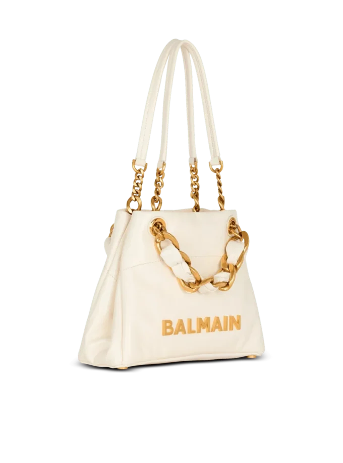Small 1945 Soft bag in embossed crackled calfskin with a PB Labyrinth monogram Small 1945 Soft bag in embossed crackled calfskin with a PB Labyrinth monogram