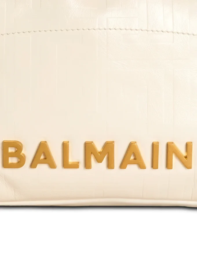 Small 1945 Soft bag in embossed crackled calfskin with a PB Labyrinth monogram Small 1945 Soft bag in embossed crackled calfskin with a PB Labyrinth monogram