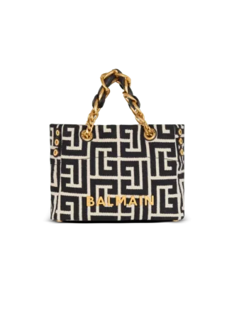 Small 1945 Soft monogrammed jacquard tote bag