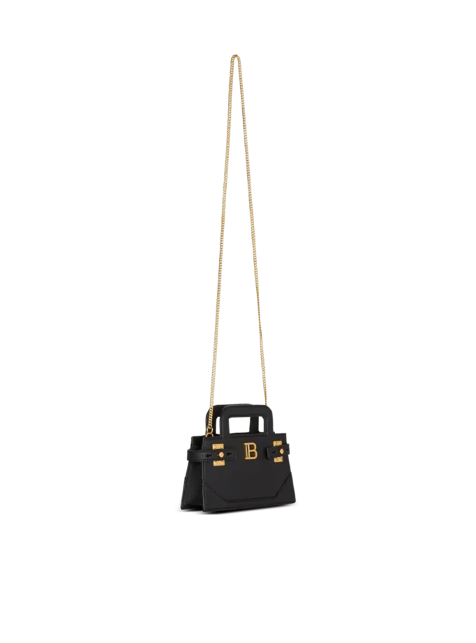 Small B-Buzz Top Handle bag in grained leather Small B-Buzz Top Handle bag in grained leather