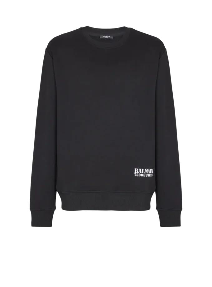 Small Balmain Stamp printed sweatshirt