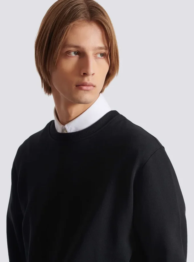 Small Balmain Stamp printed sweatshirt