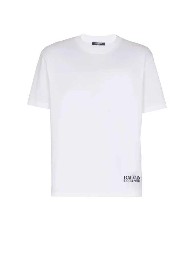 Small Balmain Stamp printed T-shirt