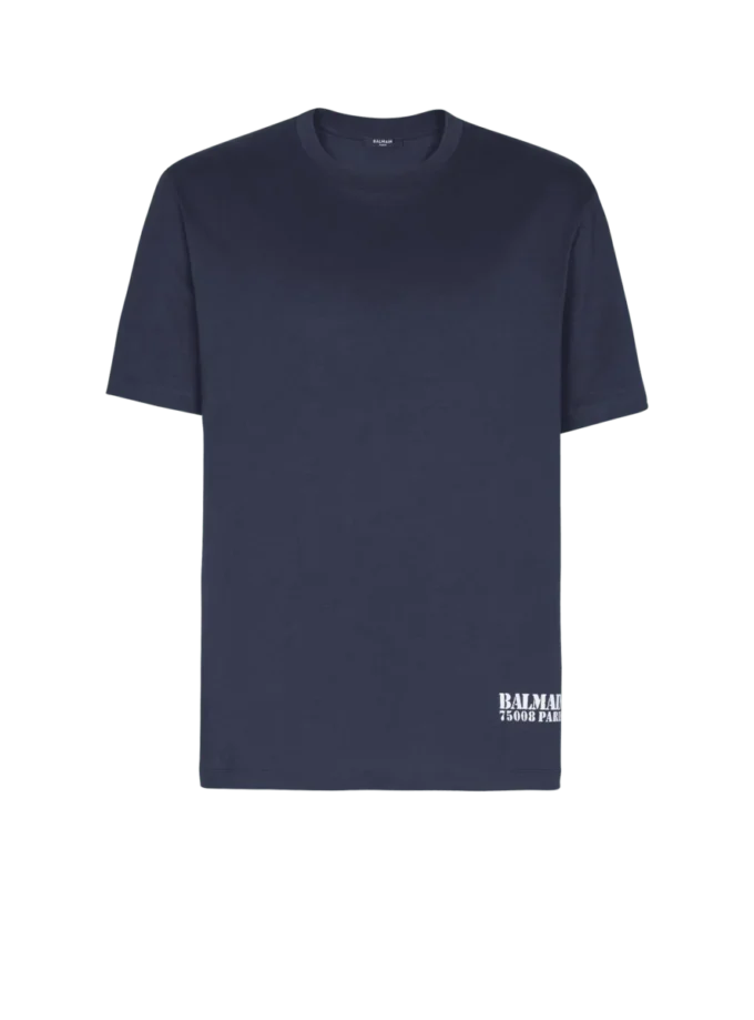 Small Balmain Stamp printed T-shirt