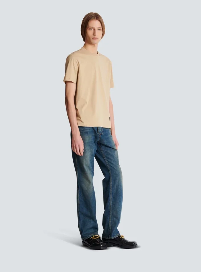 Small Balmain Stamp printed T-shirt