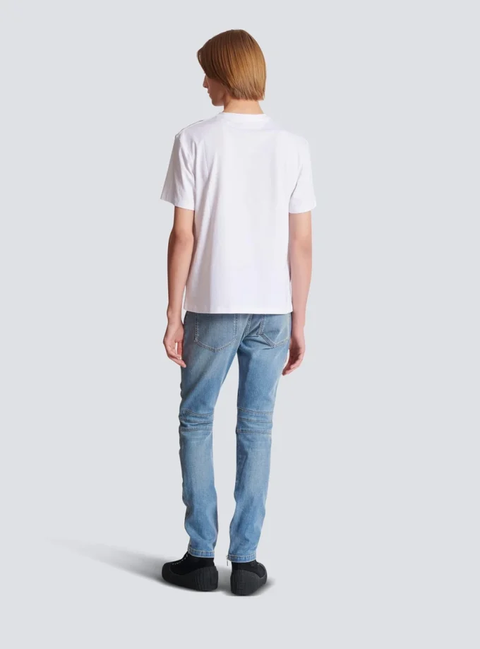 Small Balmain Stamp printed T-shirt