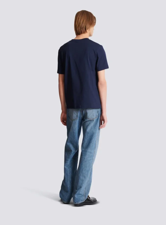 Small Balmain Stamp printed T-shirt