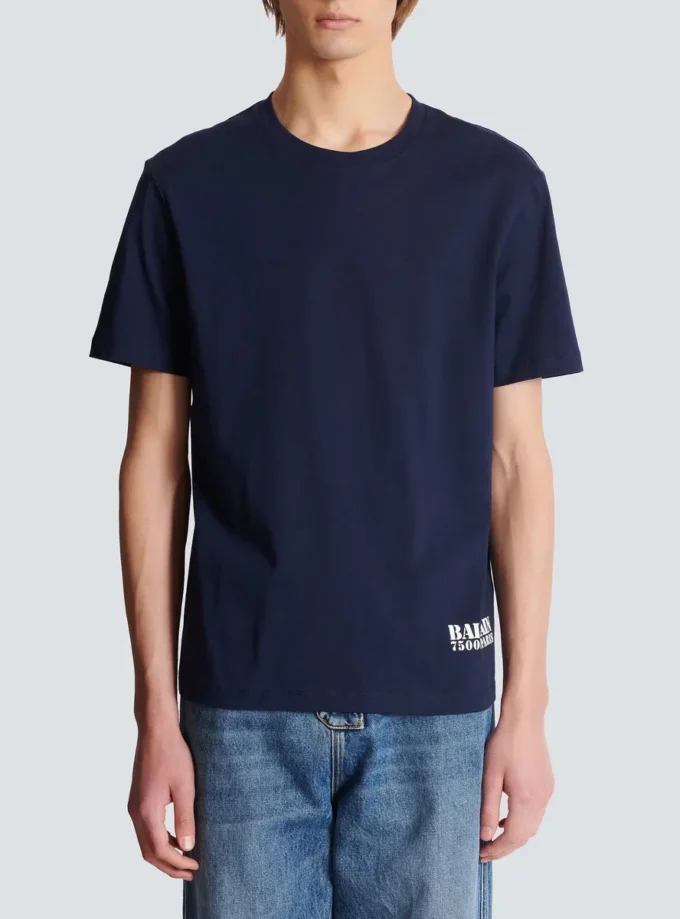 Small Balmain Stamp printed T-shirt