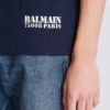 Small Balmain Stamp printed T-shirt