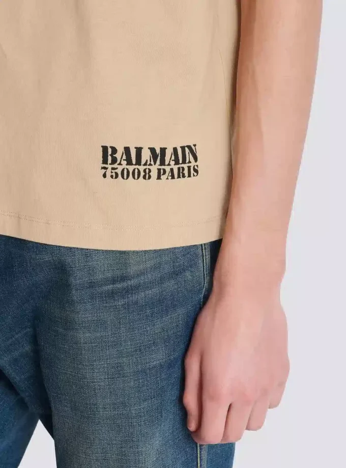 Small Balmain Stamp printed T-shirt