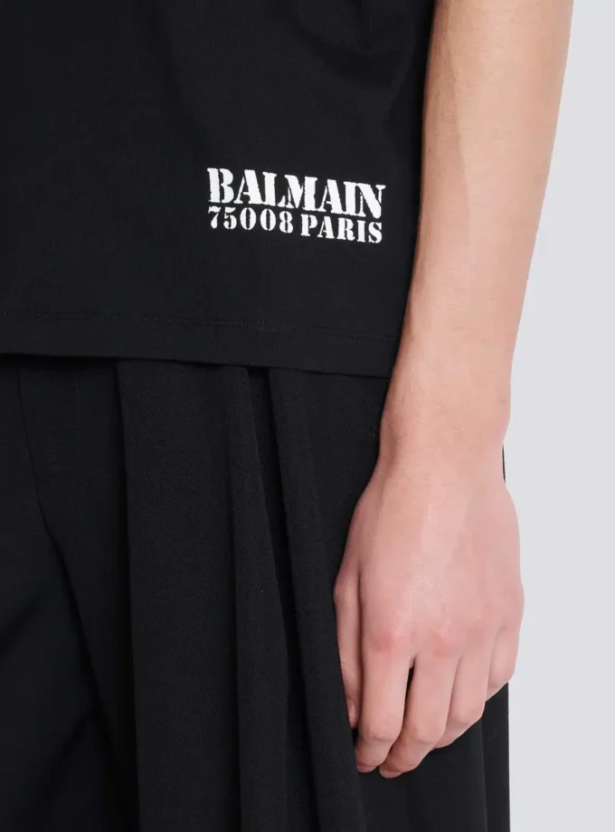 Small Balmain Stamp printed T-shirt