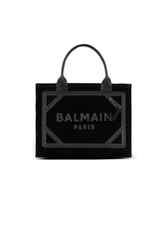 Small suede B-Army tote bag