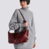 Small Track Zips calfskin tote bag