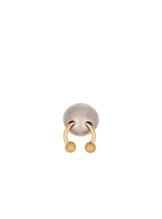 Spherical ring with piercing
