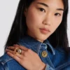 Spherical ring with piercing