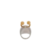 Spherical ring with piercing