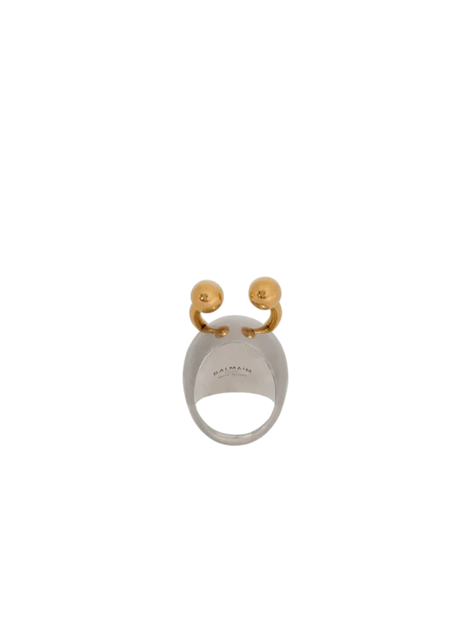 Spherical ring with piercing