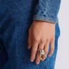 Spherical ring with piercing