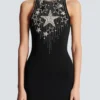 Stars embroidered short dress Stars embroidered short dress