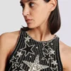 Stars embroidered short dress Stars embroidered short dress