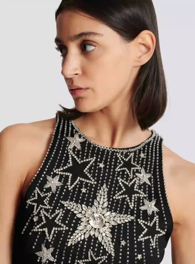 Stars embroidered short dress Stars embroidered short dress