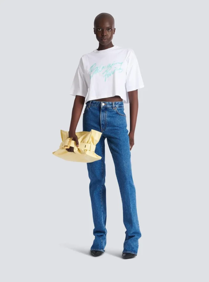 Straight-leg denim jeans Straight-leg denim jeans