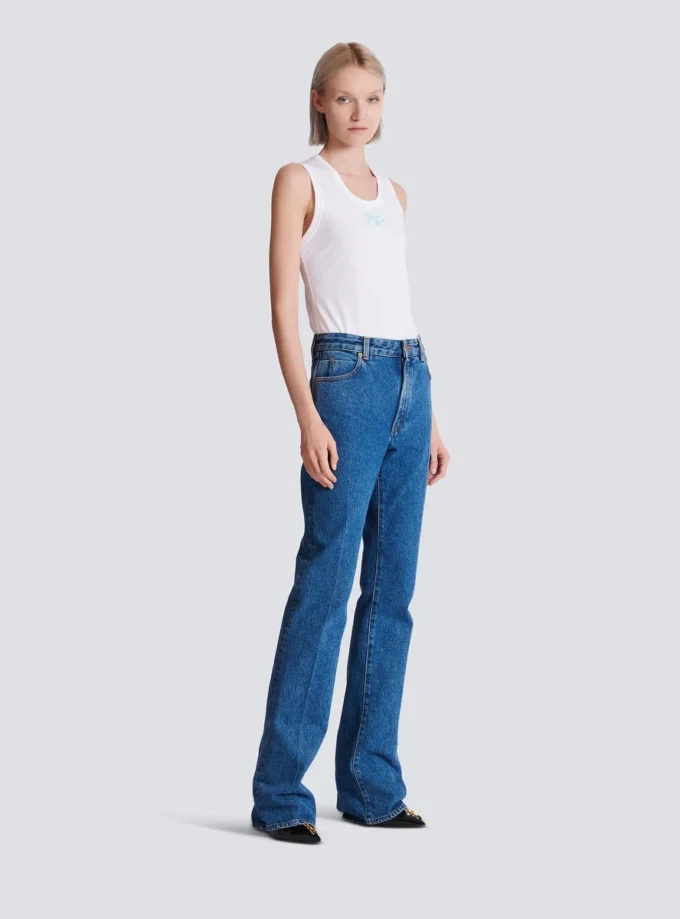 Straight-leg denim jeans Straight-leg denim jeans