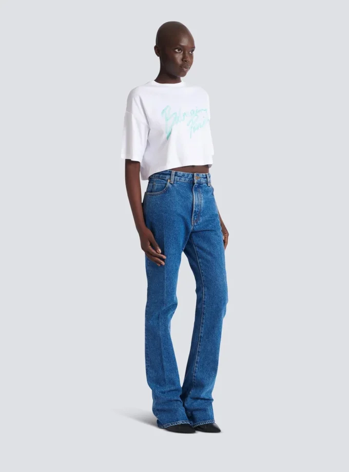 Straight-leg denim jeans Straight-leg denim jeans